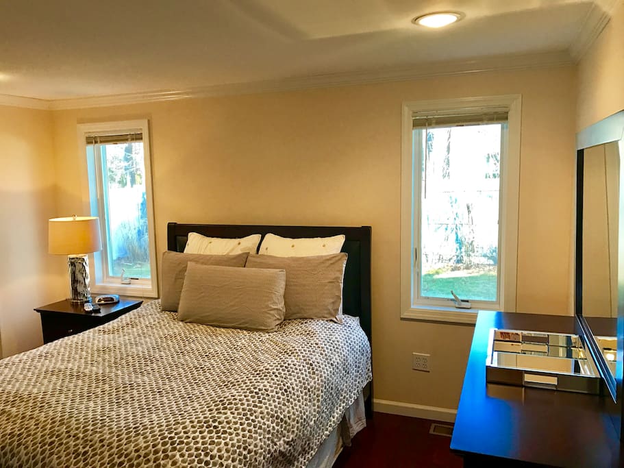Master bedroom and bathroom suite, totally private! (On your own wing of the house)