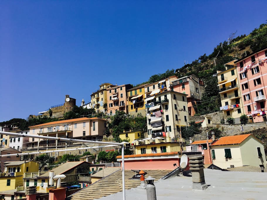 Castle of Riomaggiore, view from the balcony.