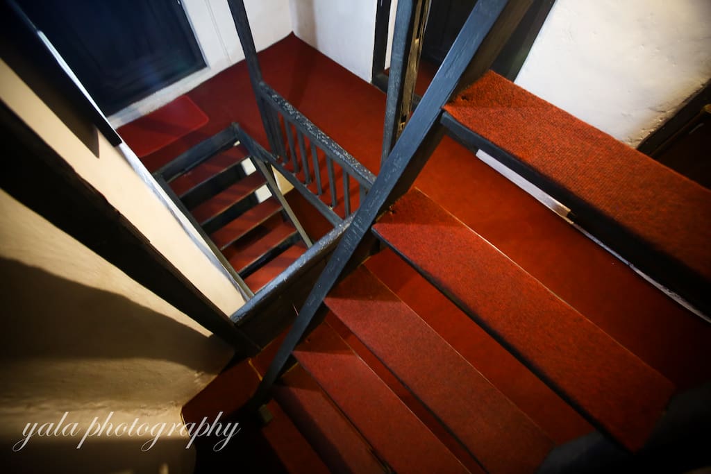 wooden stairways