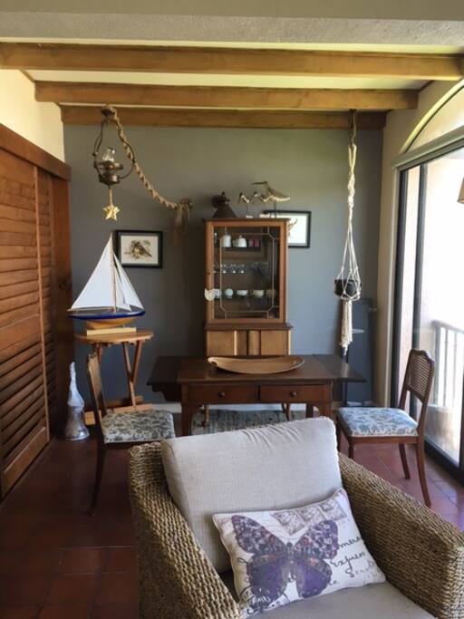 Dining room with access to balcony