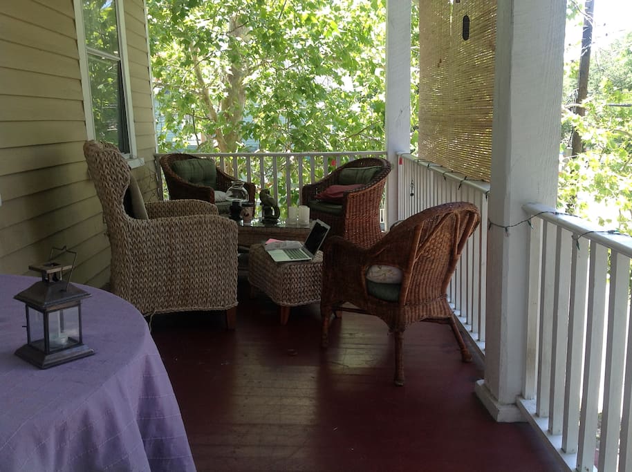 Porch view from daybed
