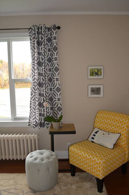 Reading nook in living room upstairs
