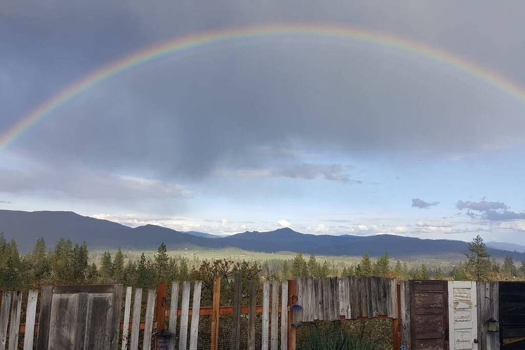 Full rainbow from the front deck.