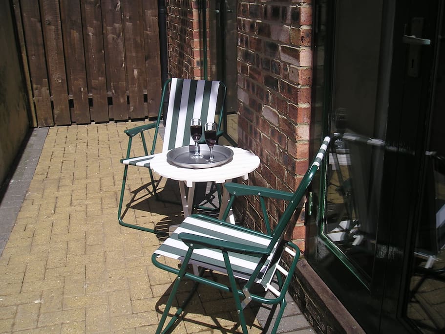 patio outside if you want to smoke you can do outside
