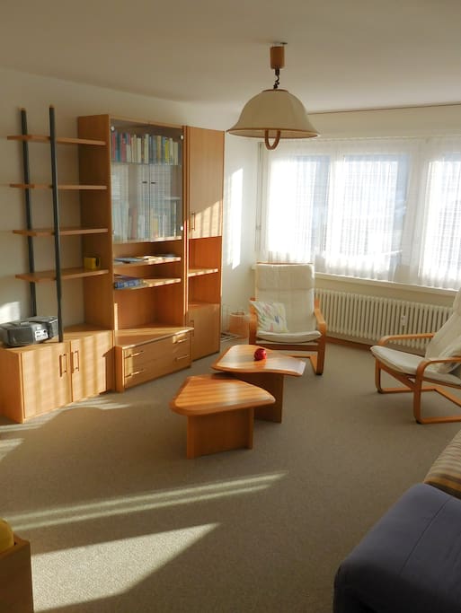 Wohnzimmer Sitzecke und Gestell