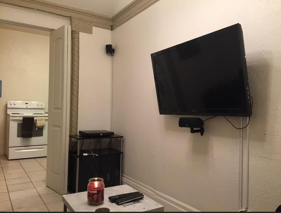 Living room and kitchen
