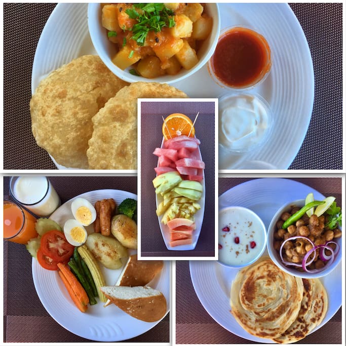 Buffet breakfast available for the guests