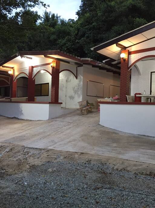 Romantic Night time .We have 3 white beach houses.