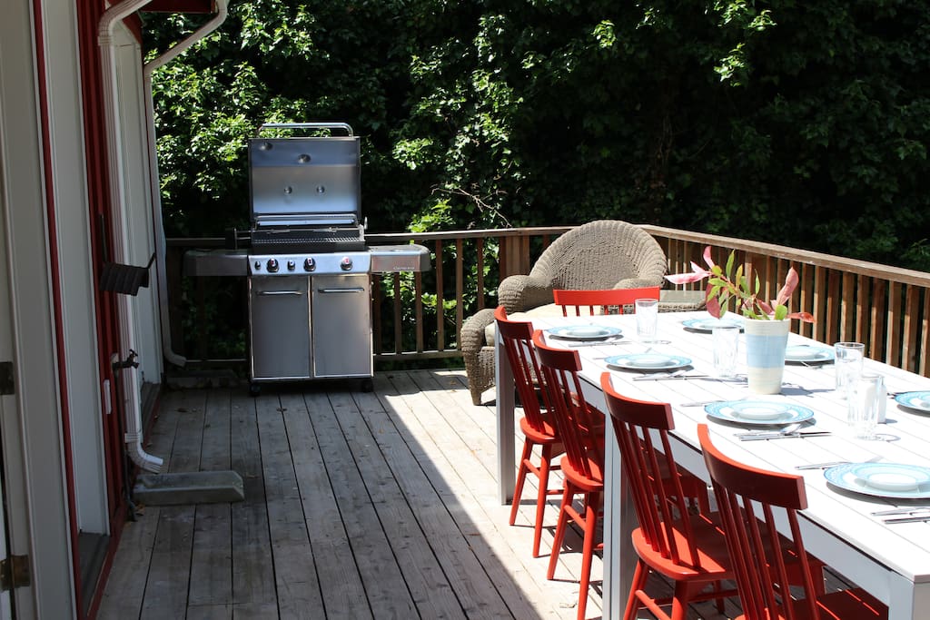 If grilling is your thing we have a weber.