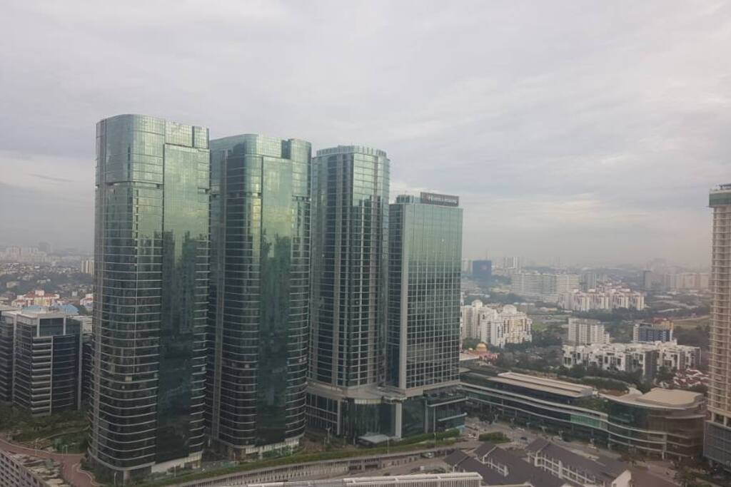 View from our room (VERY HIGH FLOOR)