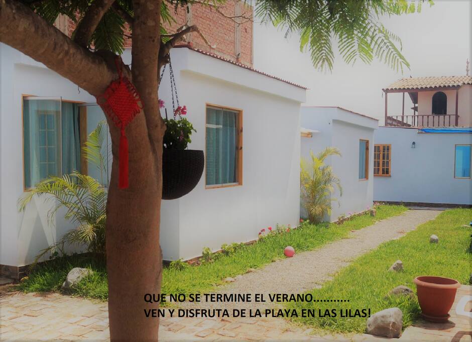 Son dos bungalows independientes cada uno para seis personas.