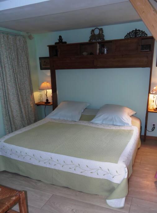 Chambre verte Grand Lit 180x190