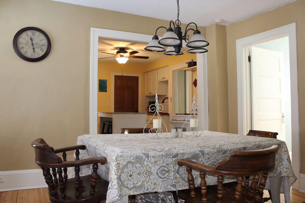 Dining room view when first entering