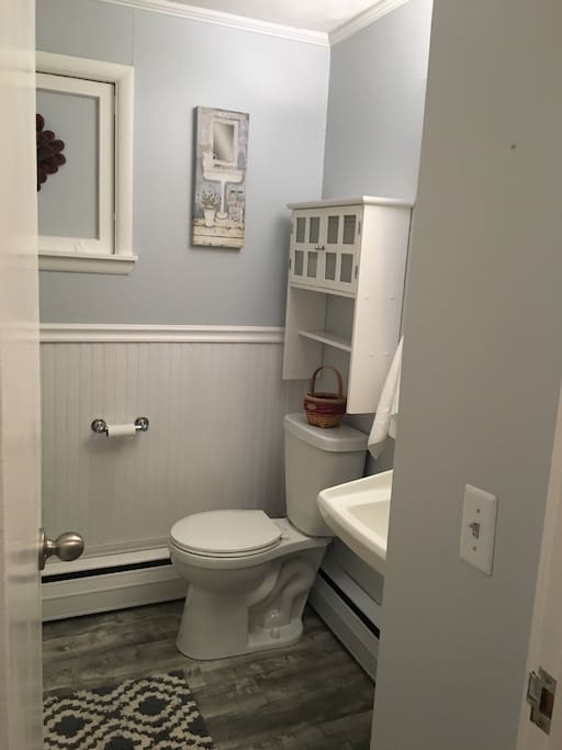 Newly updated bathroom.