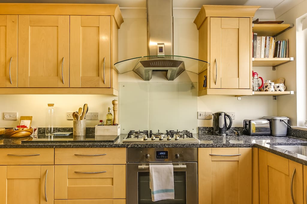A fully-equipped kitchen...