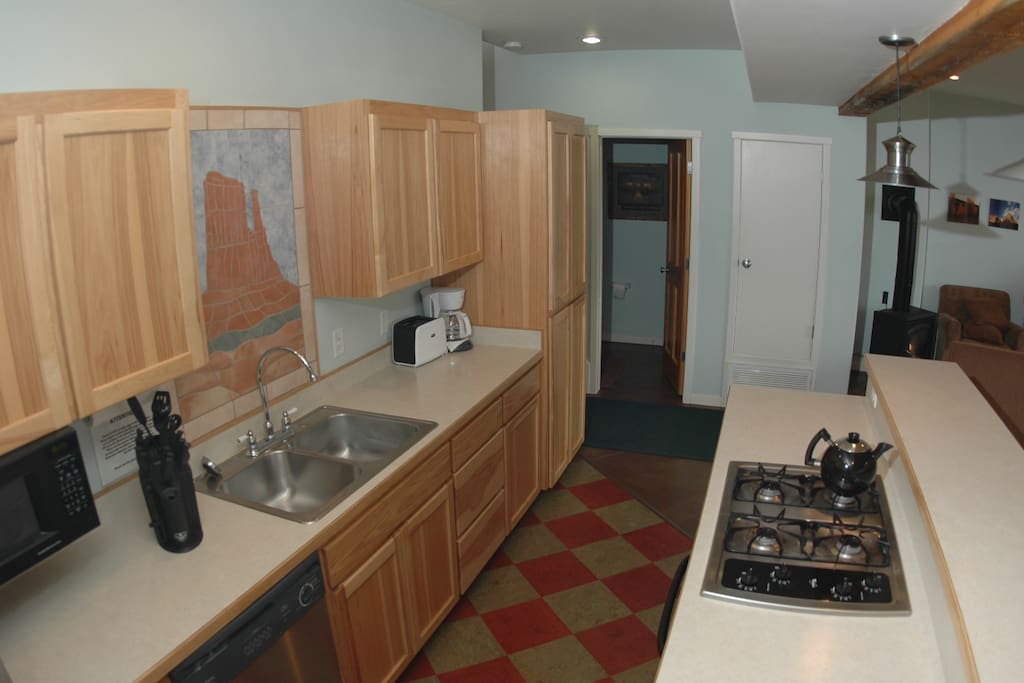Fully-equipped kitchen.