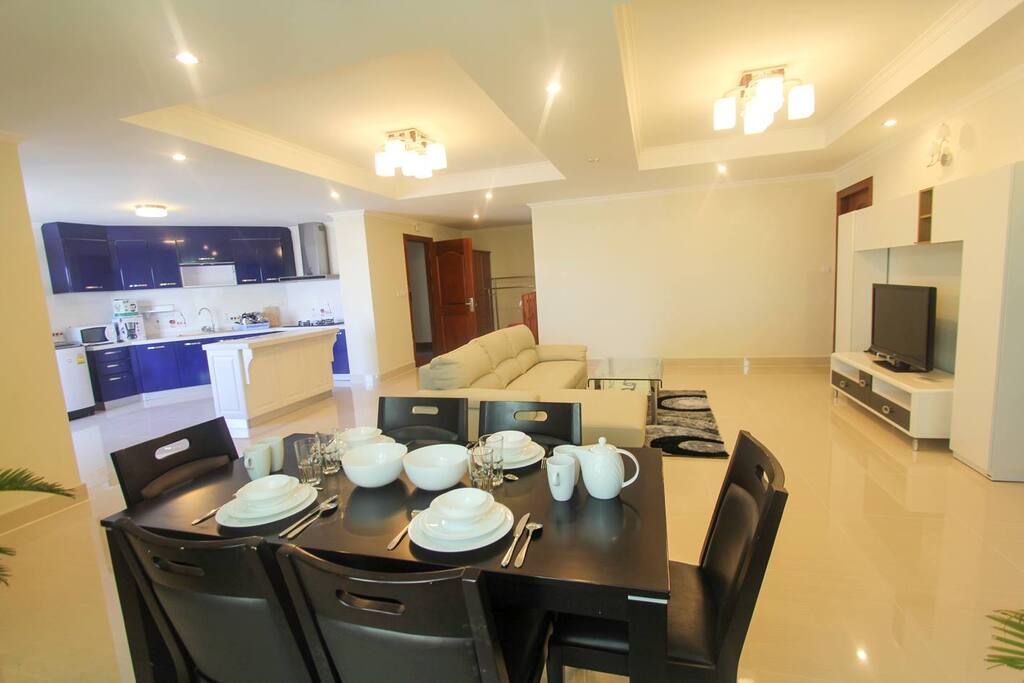 Dinning table and livingroom
