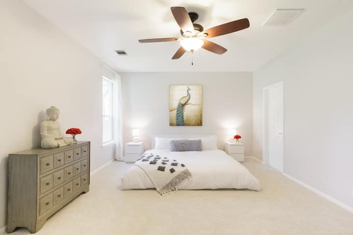 Huvudsovrum med dubbelsäng