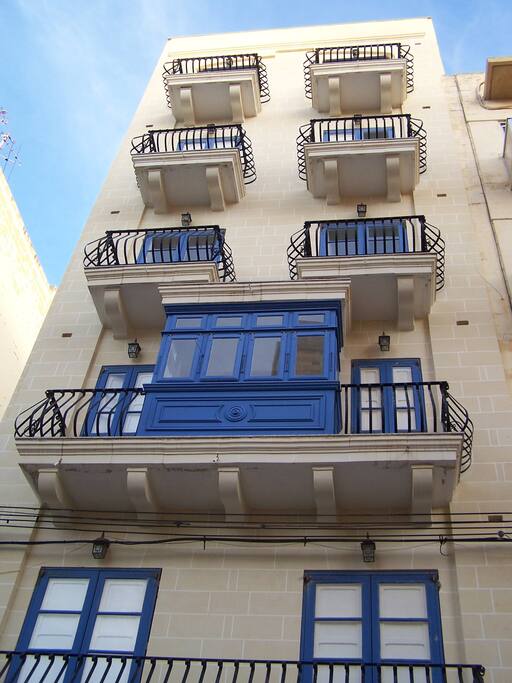 Facade of the building