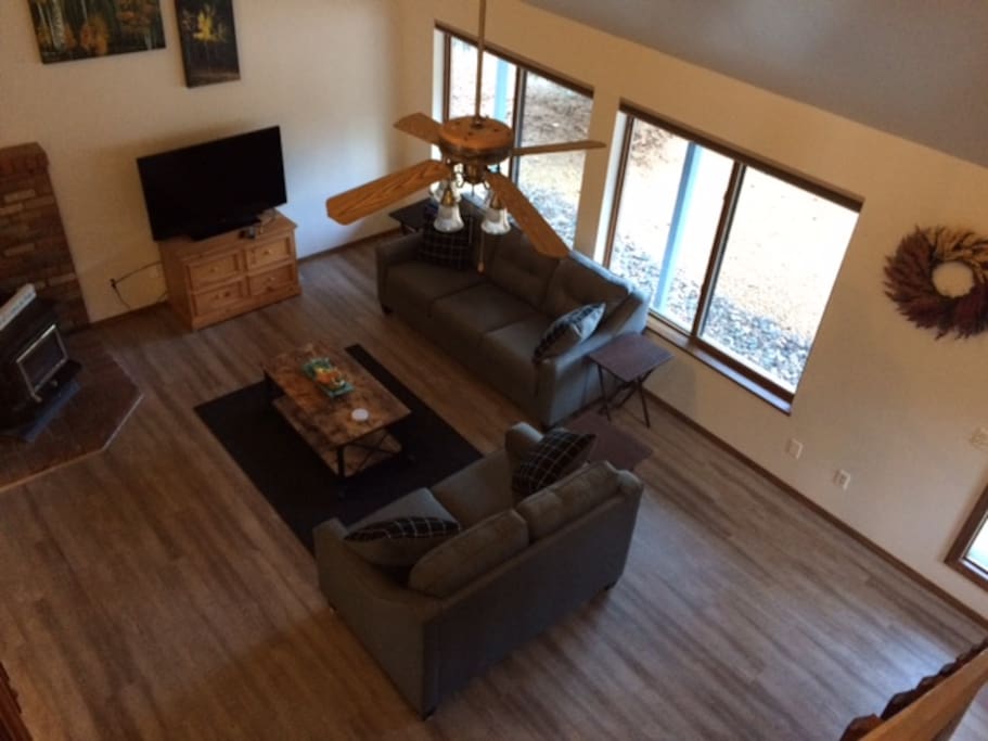 Living room from upstairs