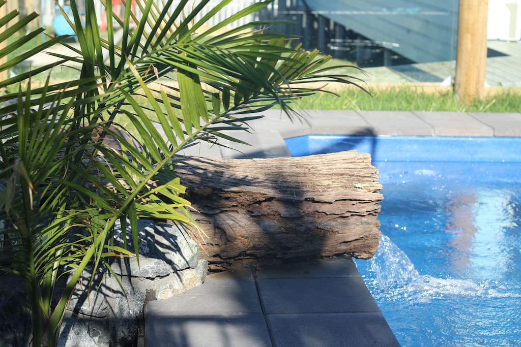 Tropical plunge pool with waterfall - Seafarers Diamond Beach