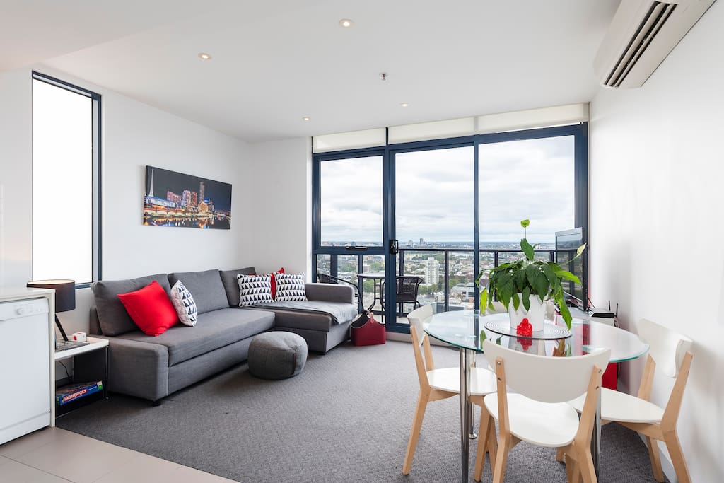 Open plan Kitchen/Lounge and Dining area.