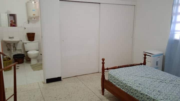 View of the master bedroom towards the bathroom