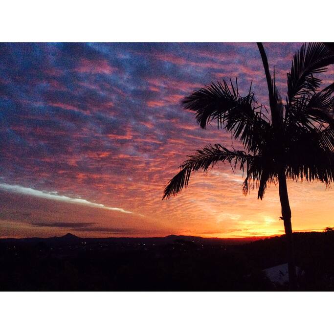 Sunset from the deck