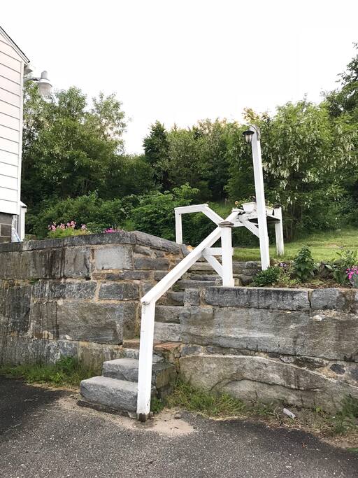 Steps to the back door (main entrance)