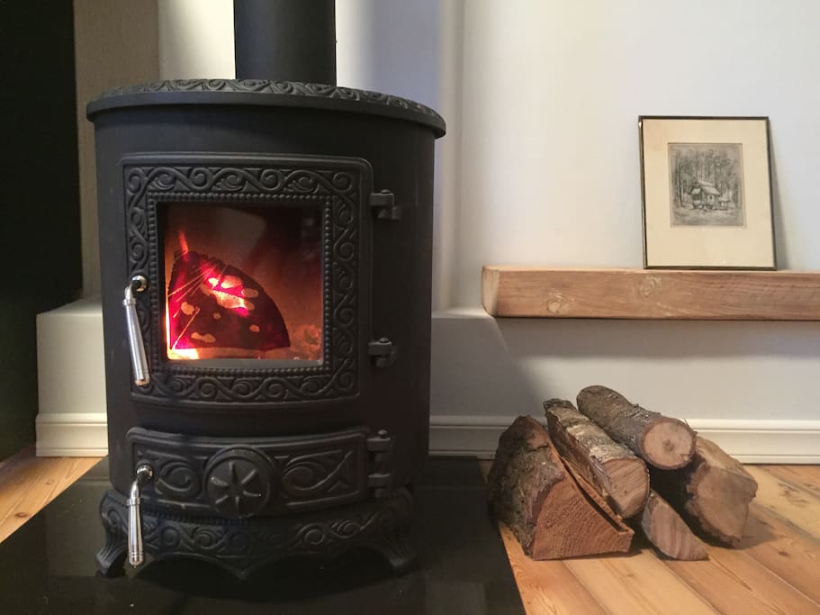 Fire stove for perfect winter holidays.