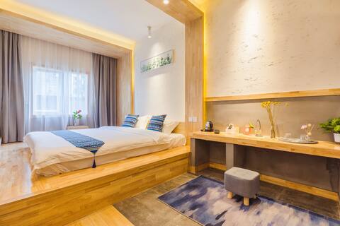 Pabellón/One Guest One Sanitize/In Huimin Street/Zhonggulou/Giant Goose Pagoda/Spanjinqiao/Datang No Night City/History Museum/Tatami Comfortable Queen Bed Room