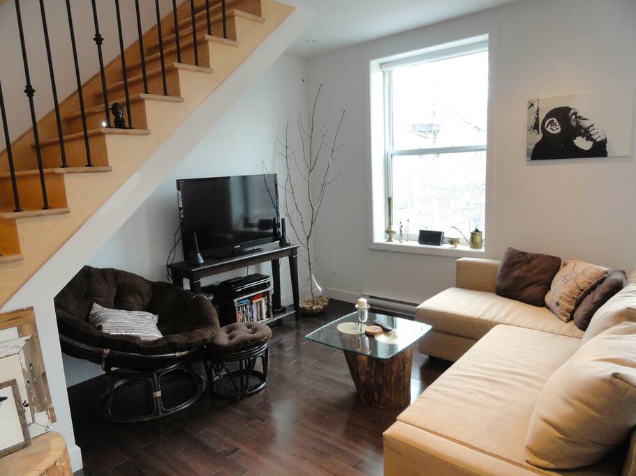 Grand salon sur palier