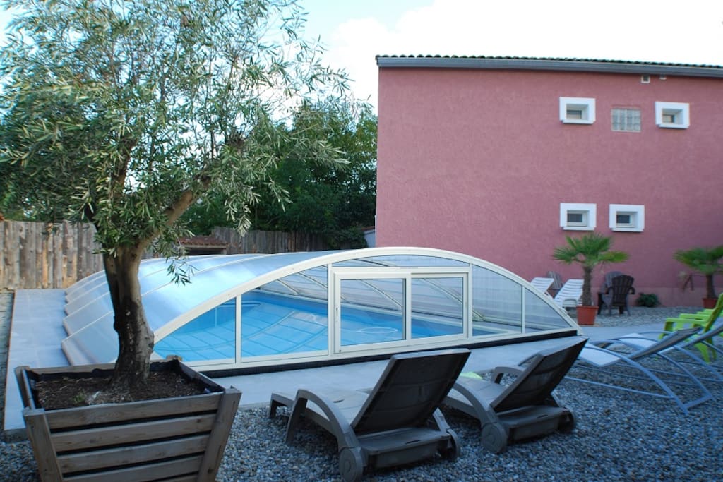 Piscine couverte 10mx5m (au sel)