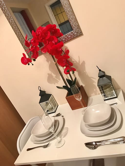 Here is the lovely dining table to have a nice meal during your stay