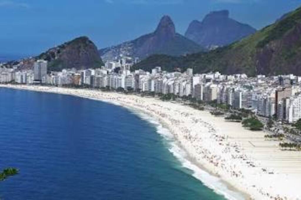 Vista da praia de Copacabana