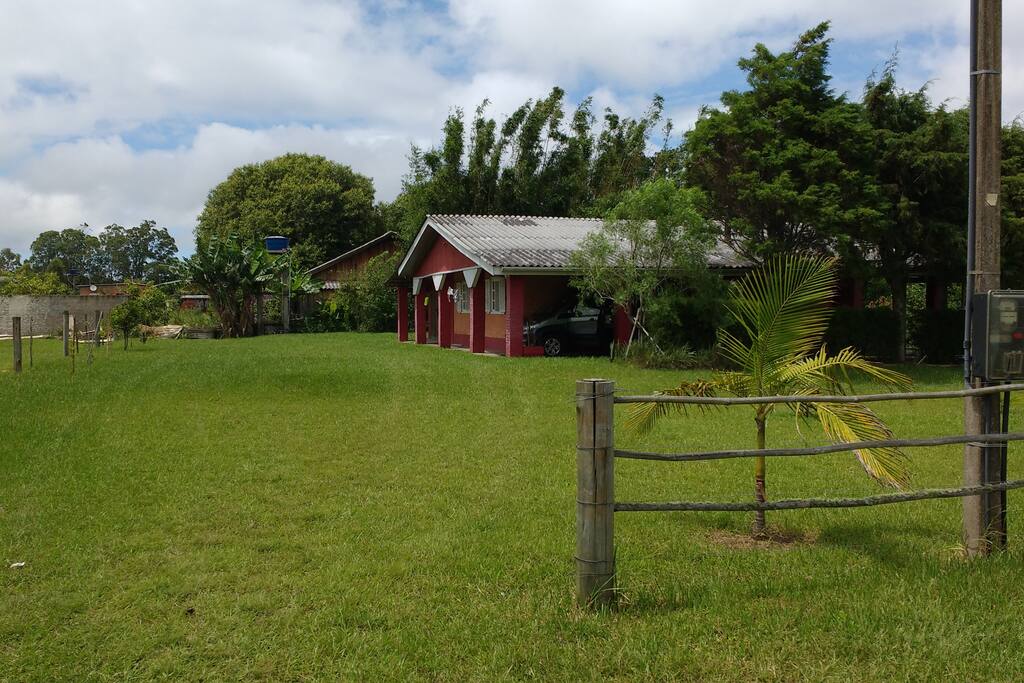 Vista frontal da casa