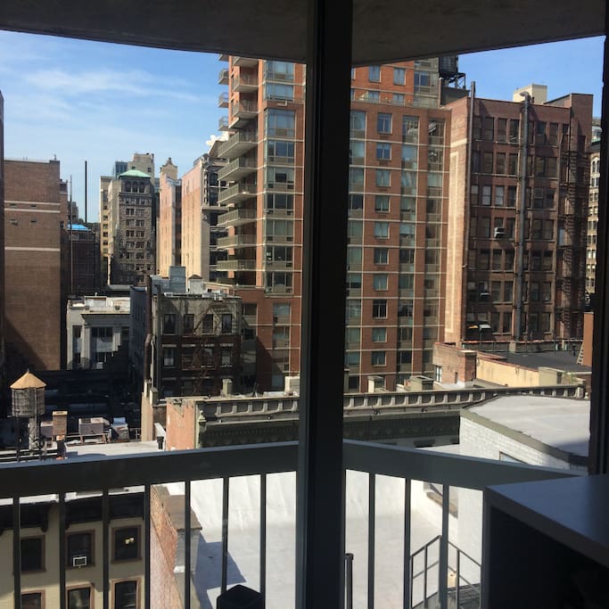Balcony view from living room