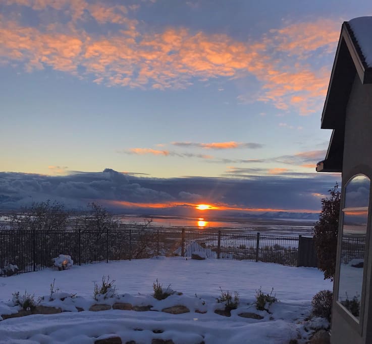 Stunning Sunsets viewed from the backyard
