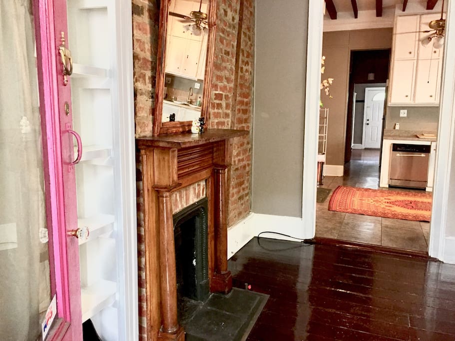 Entering unit 1 of the house. Living room 1