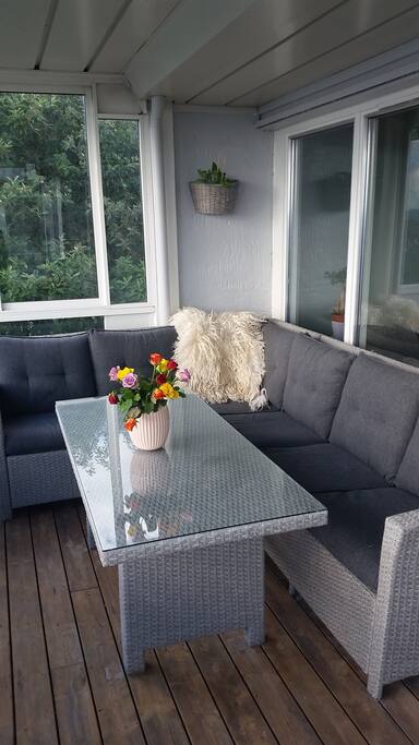 13 m^2 terrace with sun from 2 PM to 9 PM