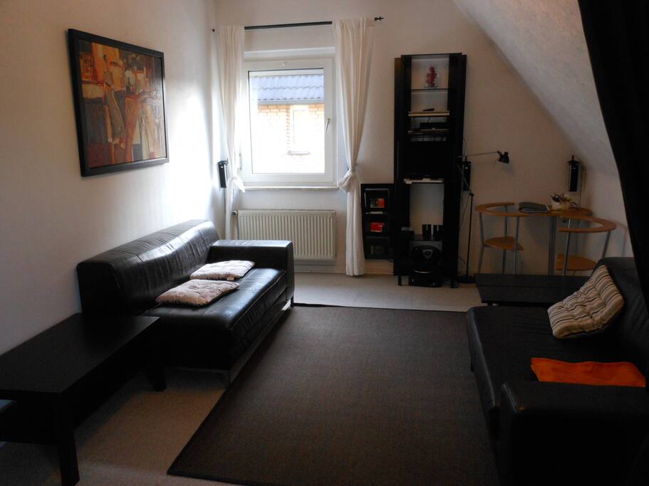 Wohnraum mit 2 Couchen & Fenster