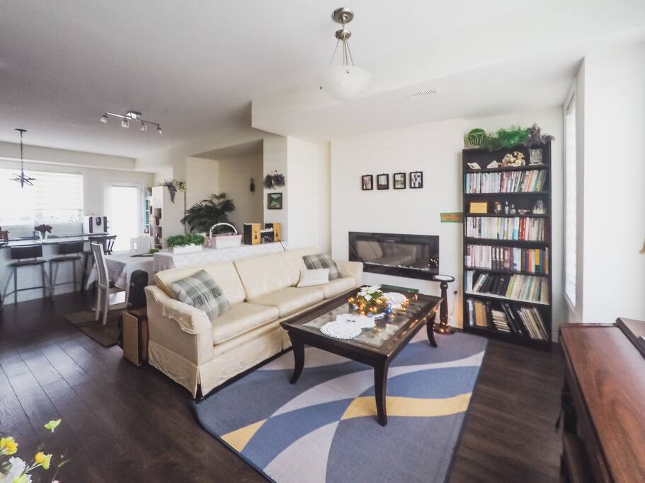 Living room and dining room shared