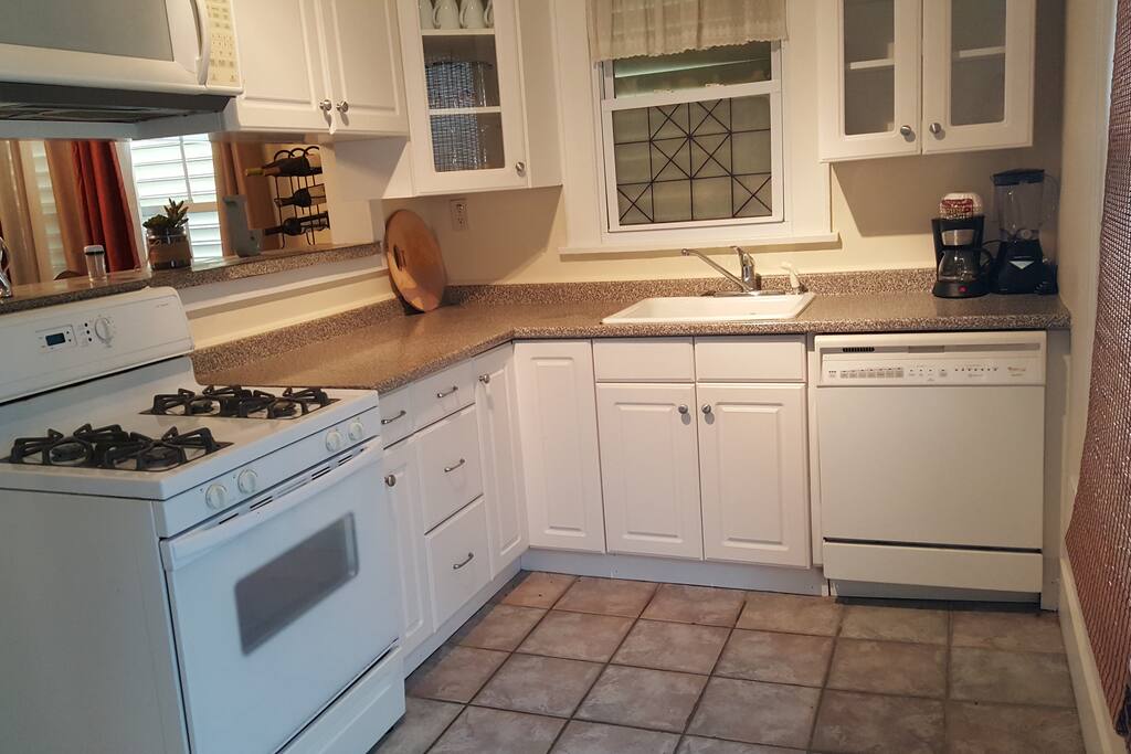 Well stocked Kitchen.