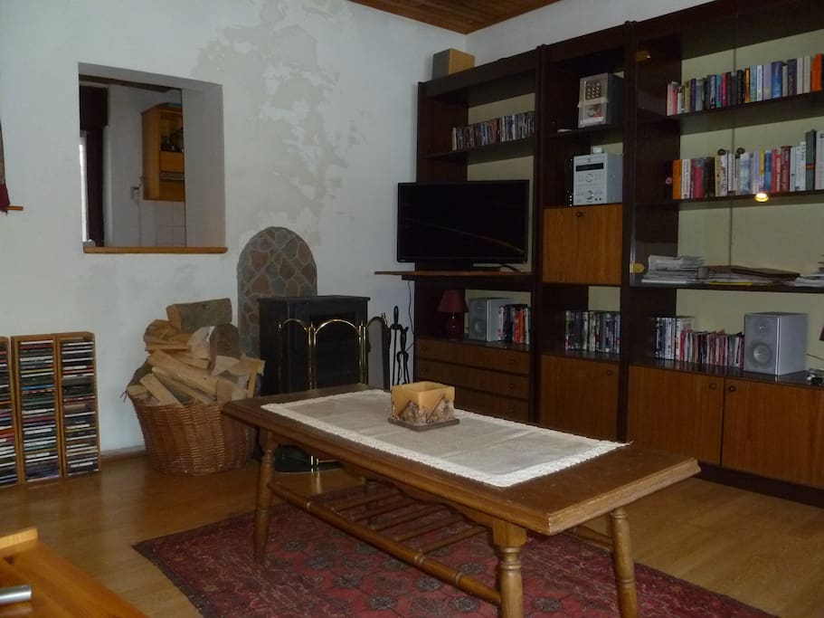 Main lounge room that comfortably seats 8 guests.