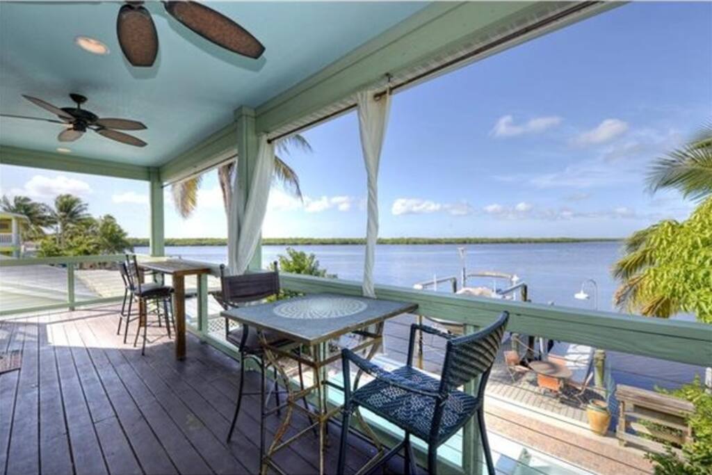 Upper level private deck.