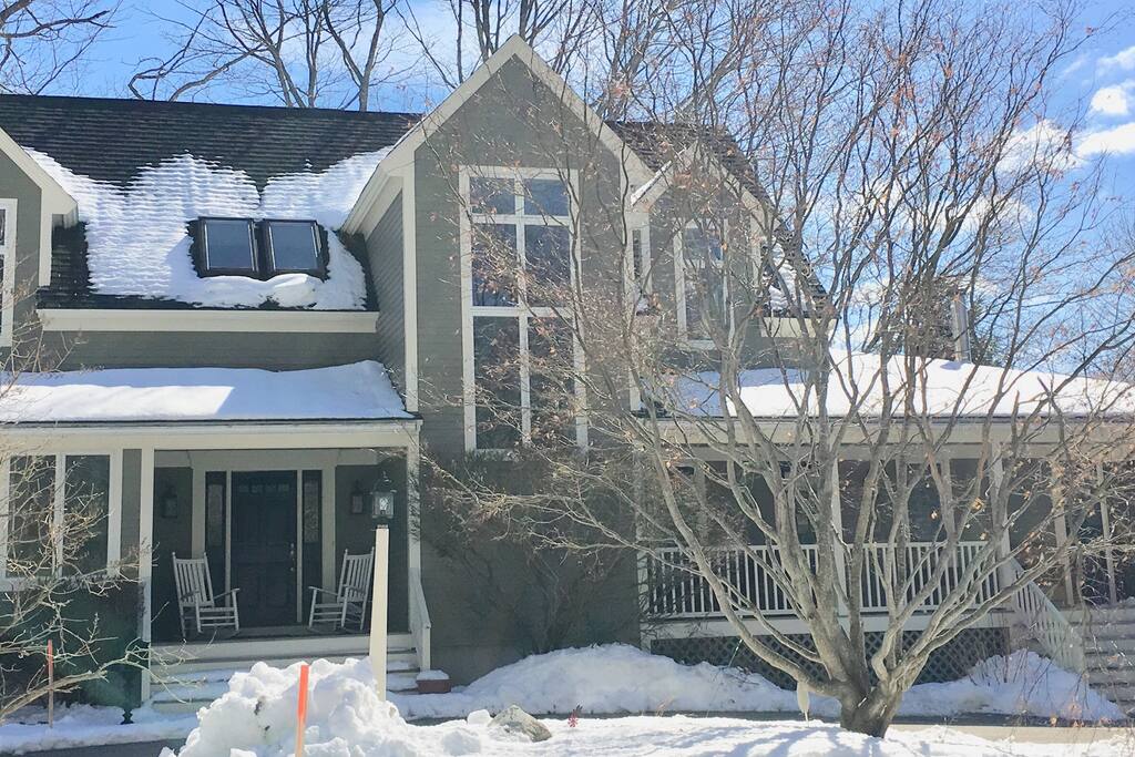 Winter View Of Front Of House