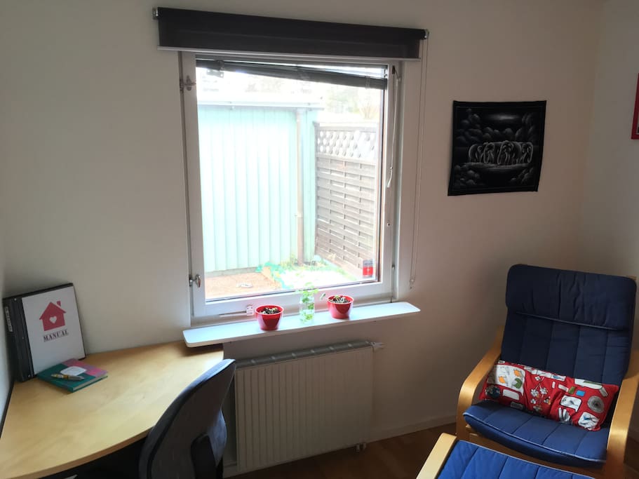 The room with a small desk (December 2016)