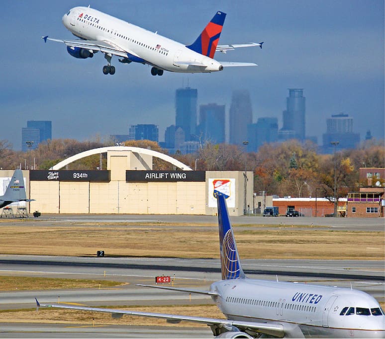 MSP is less then 2 miles from the home making it very easy access for arrivals and departures.