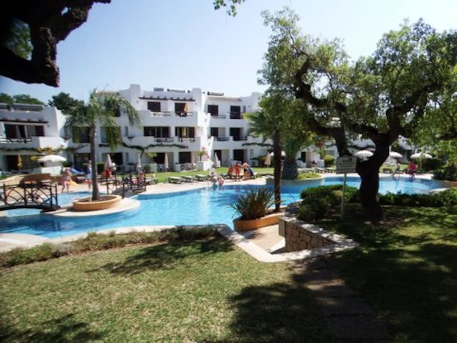 One of the 6 outside pools