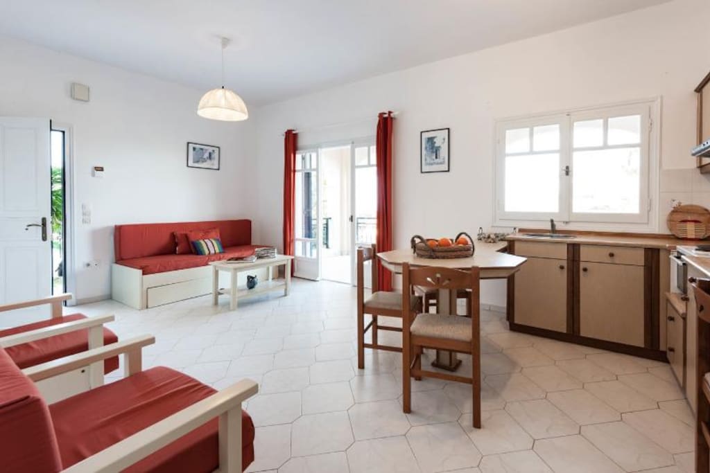 Living room- kitchen area